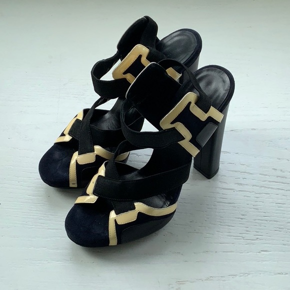 Balenciaga Shoes - Balenciaga 90’s Strappy Suede High Heels